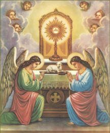 Resultado de imagen para adoring holy sacrament
